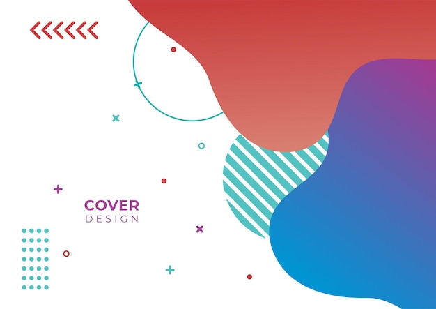 Colorful geometric cover design