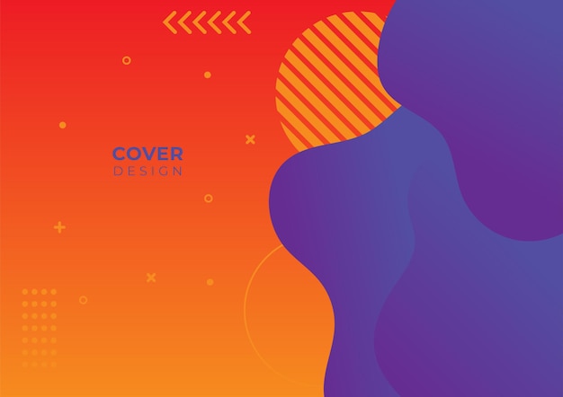 Colorful geometric cover design