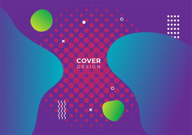 Colorful geometric cover design