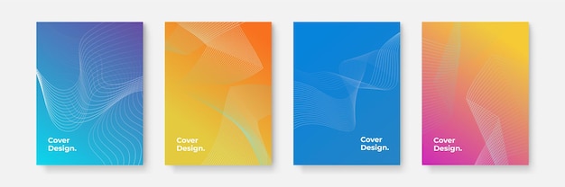 Colorful geometric cover design