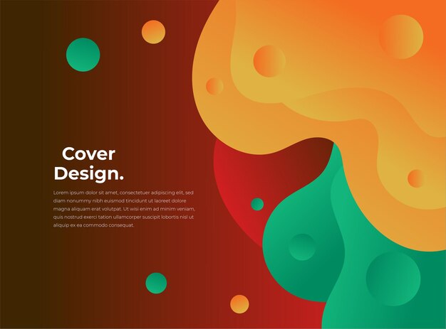 Colorful geometric cover design