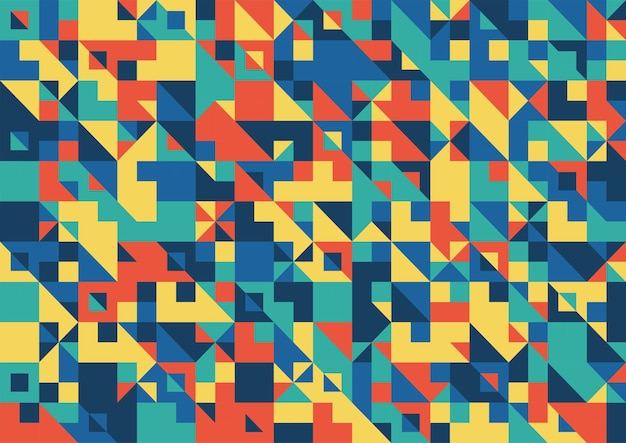 colorful geometric seamless pattern background