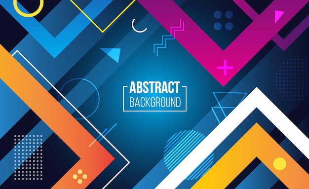 Colorful geometric vector abstract background