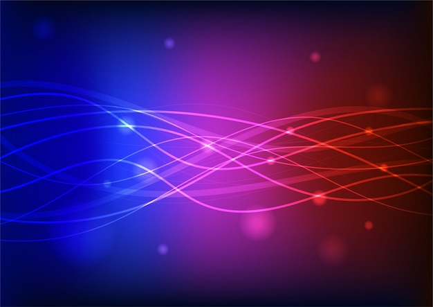 Colorful Glowing Line Abstract Background