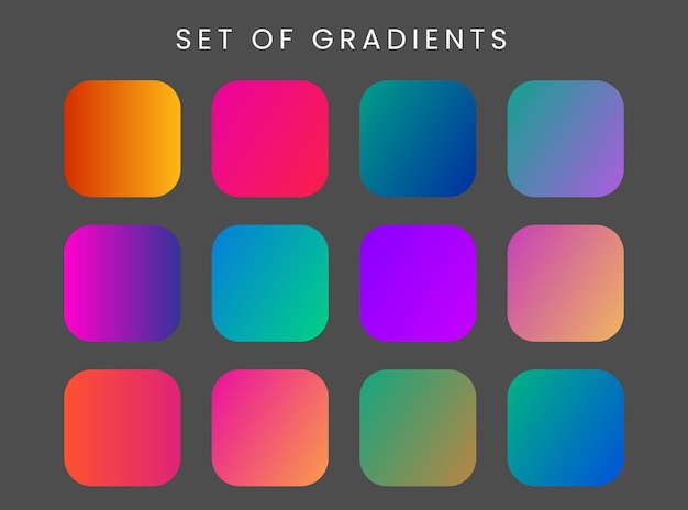 Colorful gradient collections