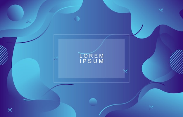 Colorful Gradient Fluid Liquid Dynamic Shape Background