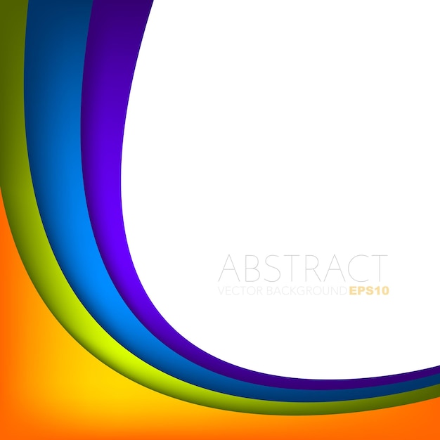 Colorful graphic vector curve line overlap background for text and message design