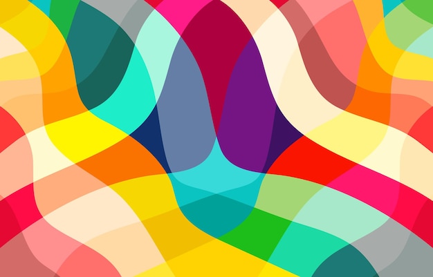 Colorful Groovy background design concept