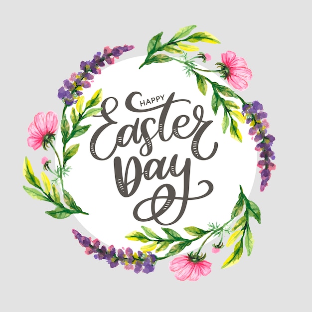 Colorful Happy Easter illustration