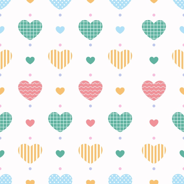 Colorful heart pattern