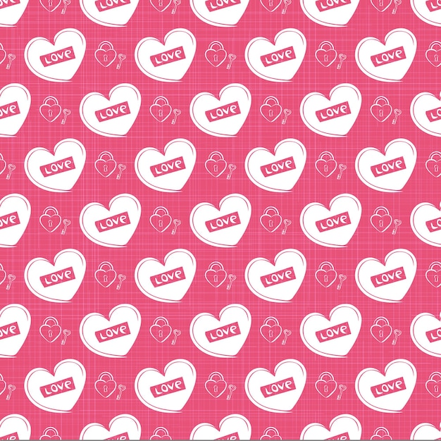 Colorful hearts pattern. Valentines day background for holiday template. Creative and luxury style illustration