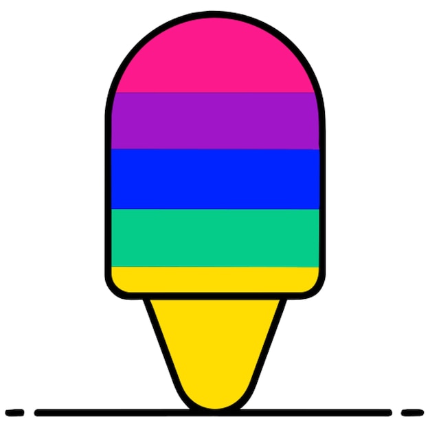 colorful ice cream icon