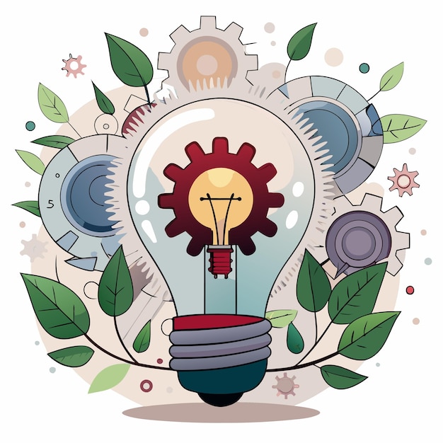 a colorful illustration of a light bulb with the word light on it