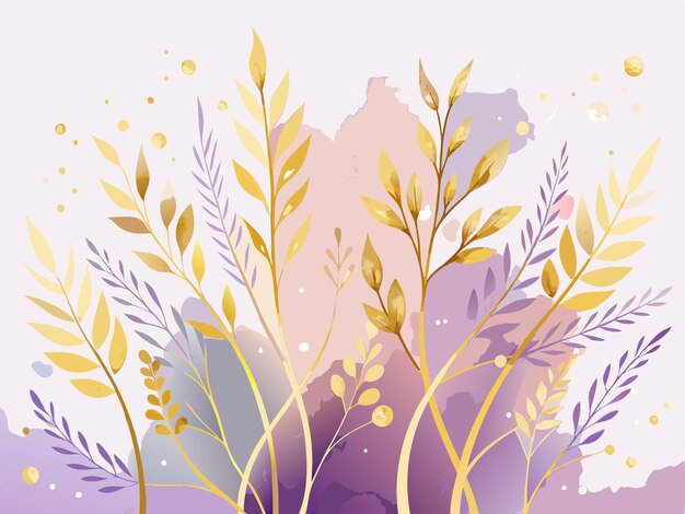 Vector a colorful illustration of a purple plant with purple leaves