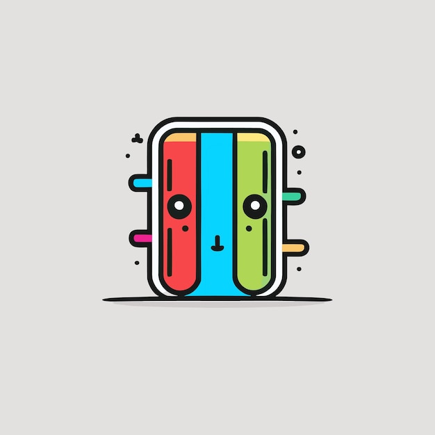 A colorful illustration of a series of colorful shapes.