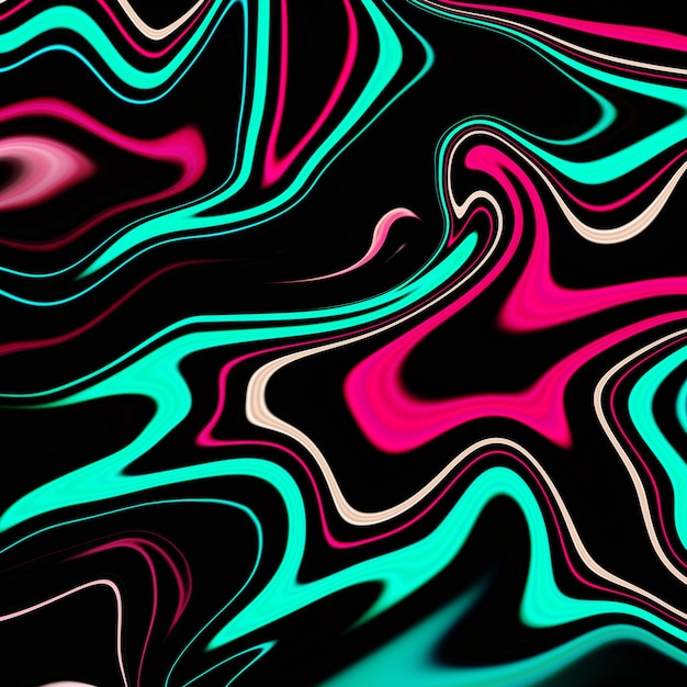 a colorful image of a black background with a lot of lines