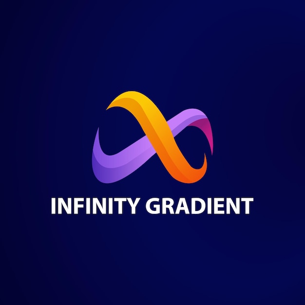 Colorful Infinity Gradient Logo Template