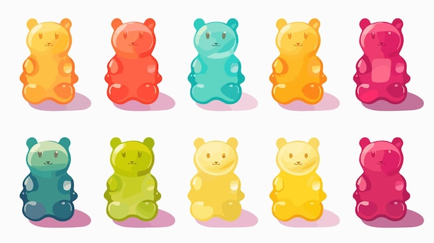 Colorful Jelly Bears Candy Pack with Marmalade Mix