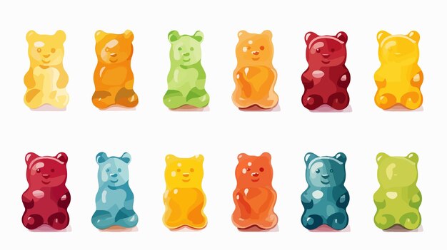 Colorful Jelly Bears Candy Pack with Marmalade Mix