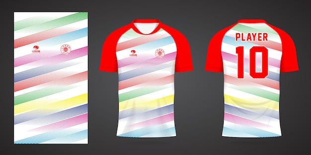 colorful jersey sport design template