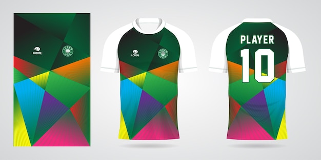 colorful jersey sport design template