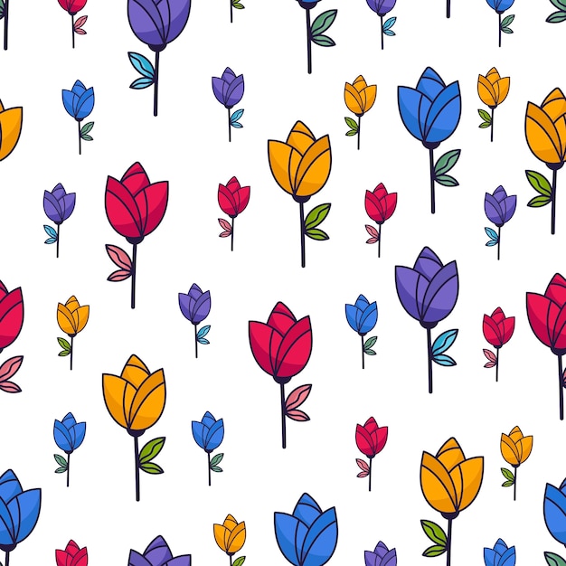 colorful leaves pattern