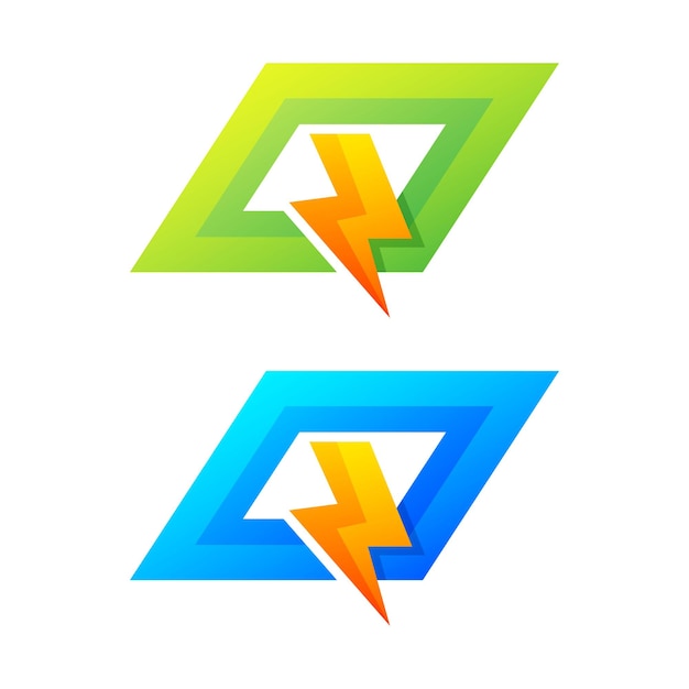 Colorful letter q logo design