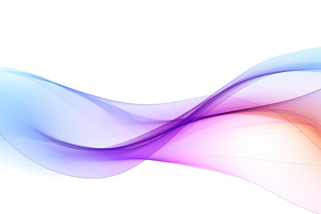 Vector colorful lines of colored wave against a white background