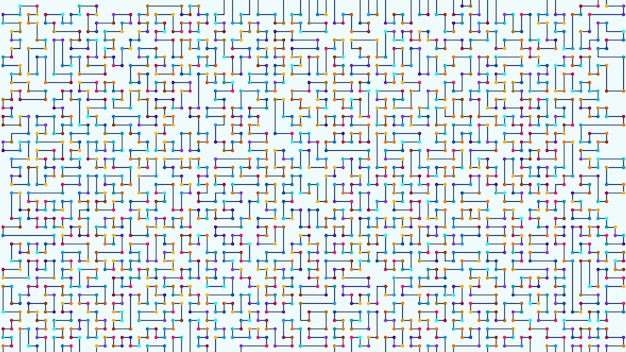 colorful lines and dots combination art geometric background