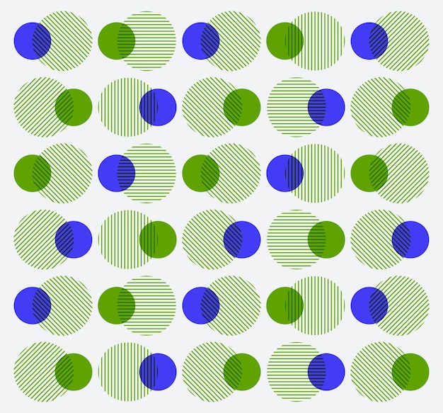 Colorful lining circles seamless background