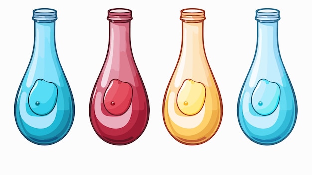 Colorful Liquid Icon Vector Cartoon Illustration