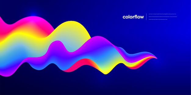 Colorful liquid wave background