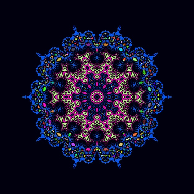 Colorful luxury mandala design