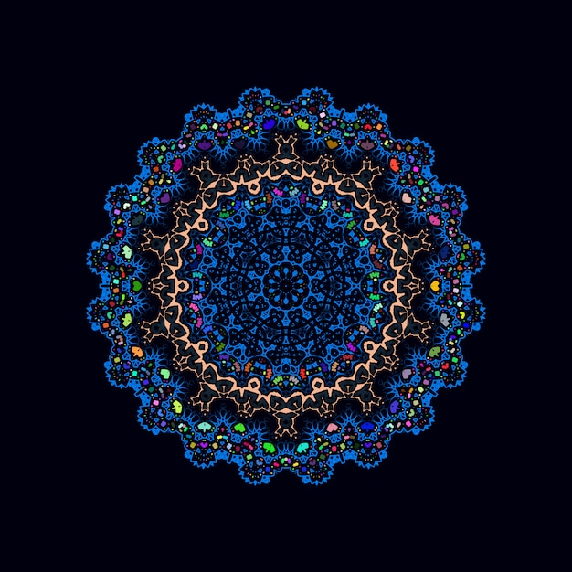 Colorful luxury mandala