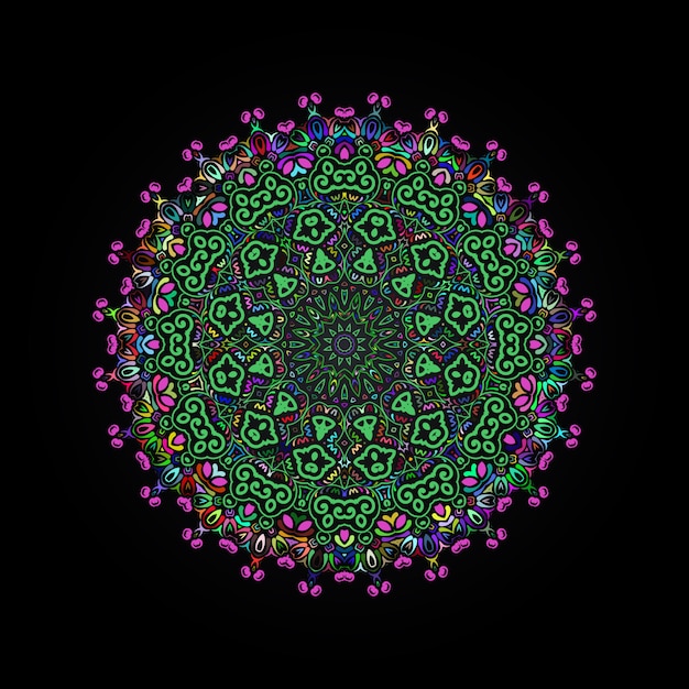 Colorful luxury mandala