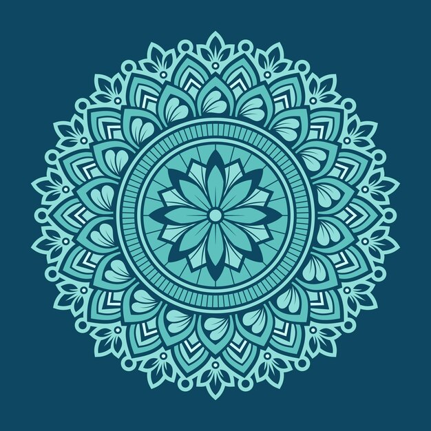 Vector colorful mandala background design