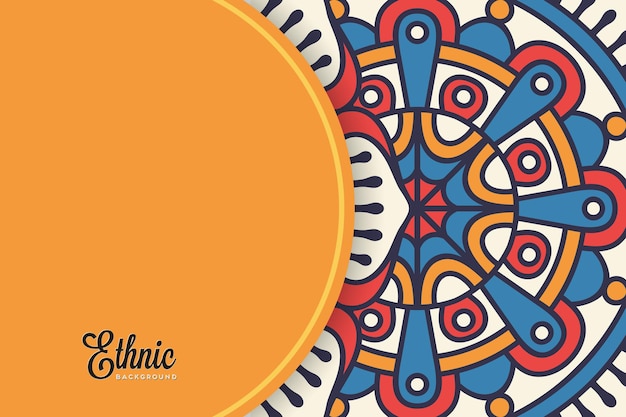 colorful mandala background template