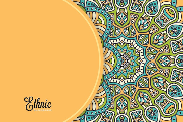 colorful mandala background template