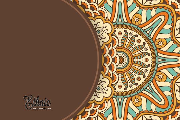 colorful mandala background template