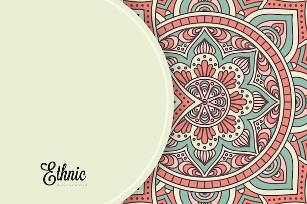 colorful mandala background template