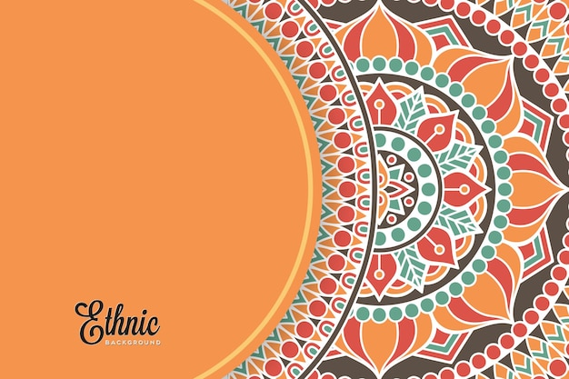 colorful mandala background template