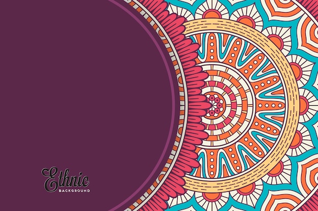 colorful mandala background template