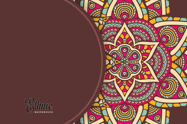 colorful mandala background template