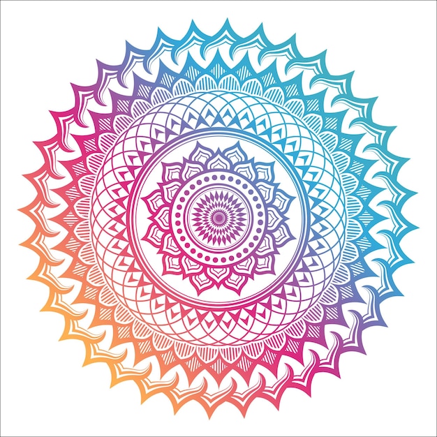 Colorful mandala background