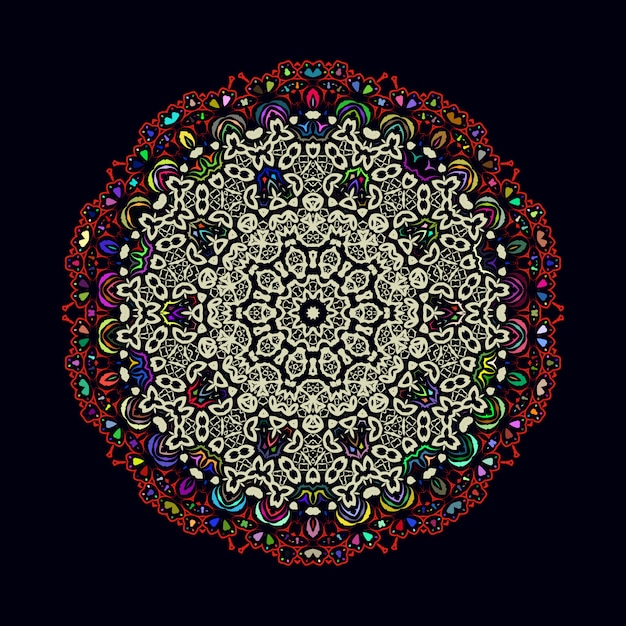 Colorful mandala design