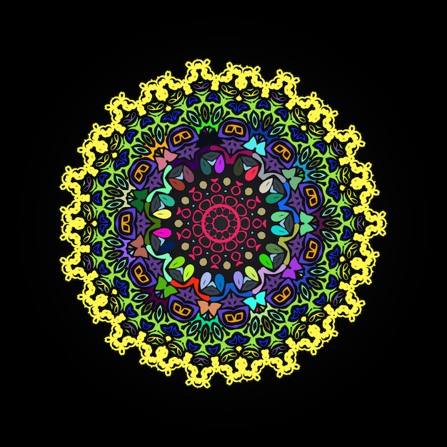 Colorful mandala design