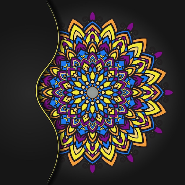 Colorful mandala design