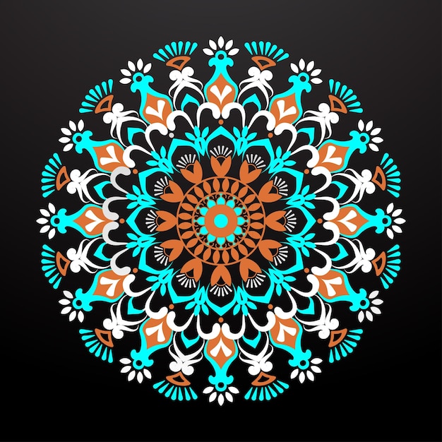 Colorful mandala ornament decoration