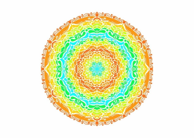 Colorful Mandala Ornament Vector Design For Decoration