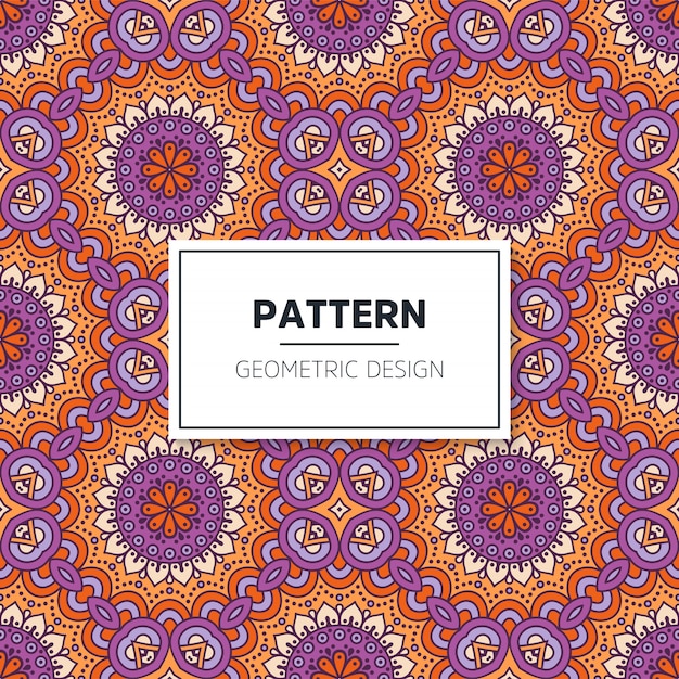 colorful mandala seamless pattern